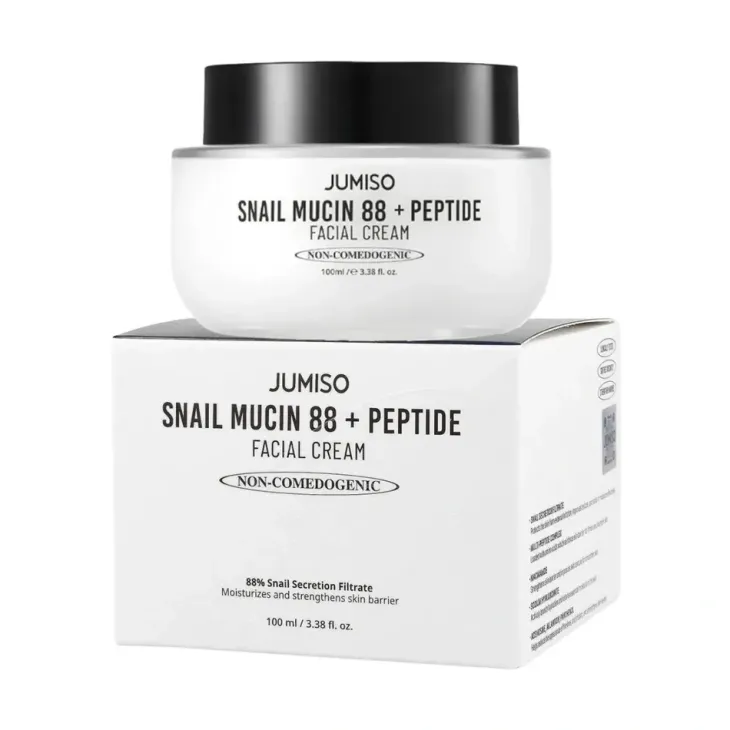 Jumiso Non-Comedogenic Snail Mucin 88 + Peptide odbudowujący krem do twarzy 100 ml