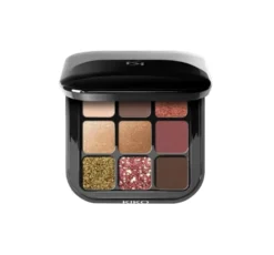 KIKO Milano Glamour Multi Finish mini paletka cieni 03 Burgundy Notes 2,5g