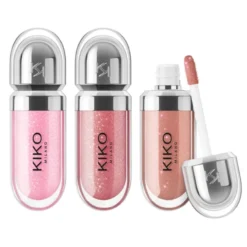 KIKO Milano Glossy Lip Set Mini zestaw błyszczyków powiększających usta 3 x 3,5 ml