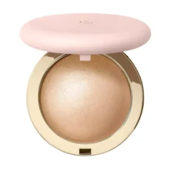 KIKO Milano Hug Couture Cheek Dewlight Highlighting Blush rozświetlający róż w pudrze 01 Golden Tulle 8 g