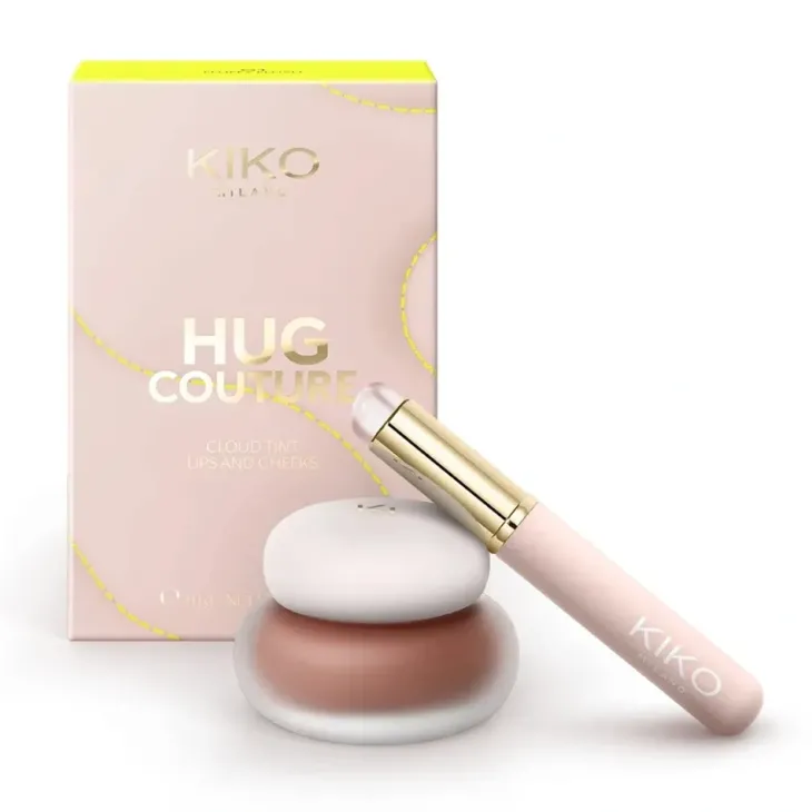 KIKO Milano Hug Couture Cloud Tint Lips & Cheeks tint do ust i policzków z aplikatorem 01 Fluffy Flush 10 g
