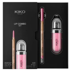 KIKO Milano Lip Combo Set zestaw do makijażu ust 02 błyszczyk 6,5 ml + konturówka 0,35 g