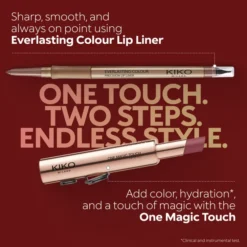 KIKO Milano One Magic Touch Lip Stylo wysuwana półmatowa nawilżająca pomadka do ust 10 Chili Kiss 2,5 g