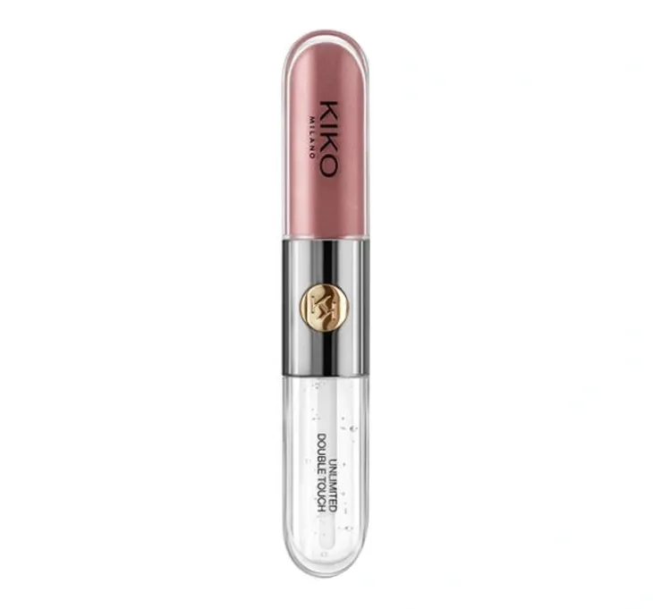 KIKO Milano Unlimited Double Touch dwuetapowa płynna pomadka do ust 120 Rosy Mauve 2x3ml