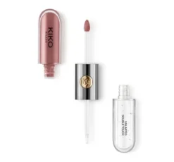 KIKO Milano Unlimited Double Touch dwuetapowa płynna pomadka do ust 120 Rosy Mauve 2x3ml