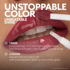 KIKO Milano Unlimited Double Touch dwuetapowa płynna pomadka do ust 107 Cherry Red 2x3ml