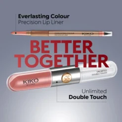 KIKO Milano Unlimited Double Touch dwuetapowa płynna pomadka do ust 105 Scarlet Red 2x3ml