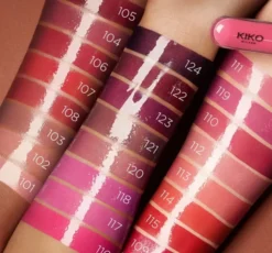 KIKO Milano Unlimited Double Touch dwuetapowa płynna pomadka do ust 112 Satin Peach Rose 2x3 ml