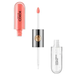 KIKO Milano Unlimited Double Touch dwuetapowa płynna pomadka do ust 113 Satin Coral 2x3ml