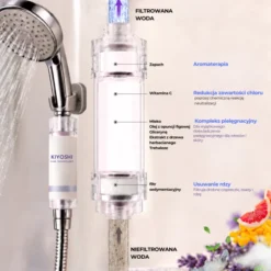 Kiyoshi zapachowy filtr prysznicowy z witaminą C Fresh Basil Reset 1 sztuka