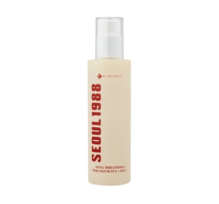 K-Secret Seoul 1988 Essence Snail Mucin 97% + Rice łagodząca esencja ze śluzem ślimaka 100 ml