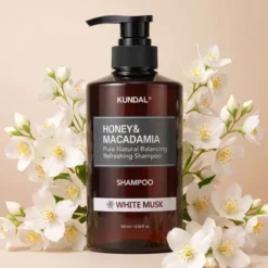 Kundal Honey & Macadamia nawilżający szampon do włosów White Musk 500 ml