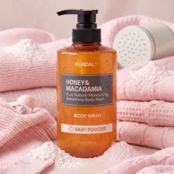 Kundal Honey & Macadamia nawilżający żel pod prysznic Baby Powder 500 ml