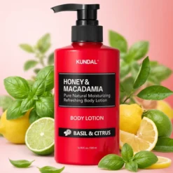 Kundal Honey & Macadamia nawilżający balsam do ciała Basil & Citrus 500 ml