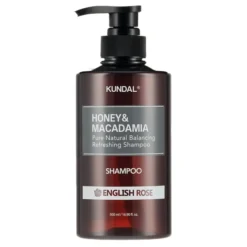 Kundal Honey & Macadamia nawilżający szampon do włosów English Rose 500 ml