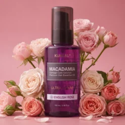 Kundal Macadamia Ultra Hair Serum regenerujące serum w olejku do włosów zniszczonych English Rose 100 ml