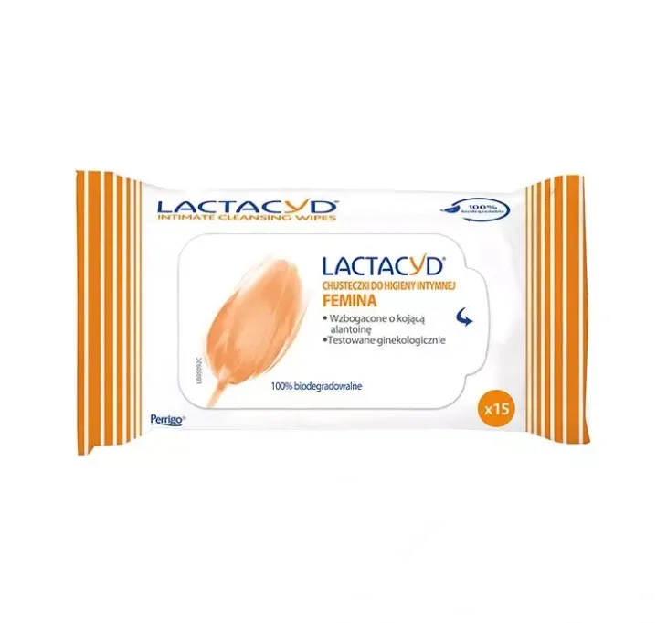 LACTACYD FEMINA CHUSTECZKI DO HIGIENY INTYMNEJ 15 SZTUK