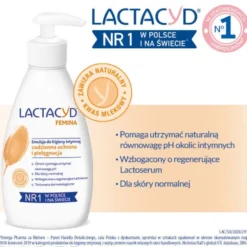 LACTACYD FEMINA EMULSJA DO CODZIENNEJ HIGIENY INTYMNEJ Z POMPKĄ 200ML