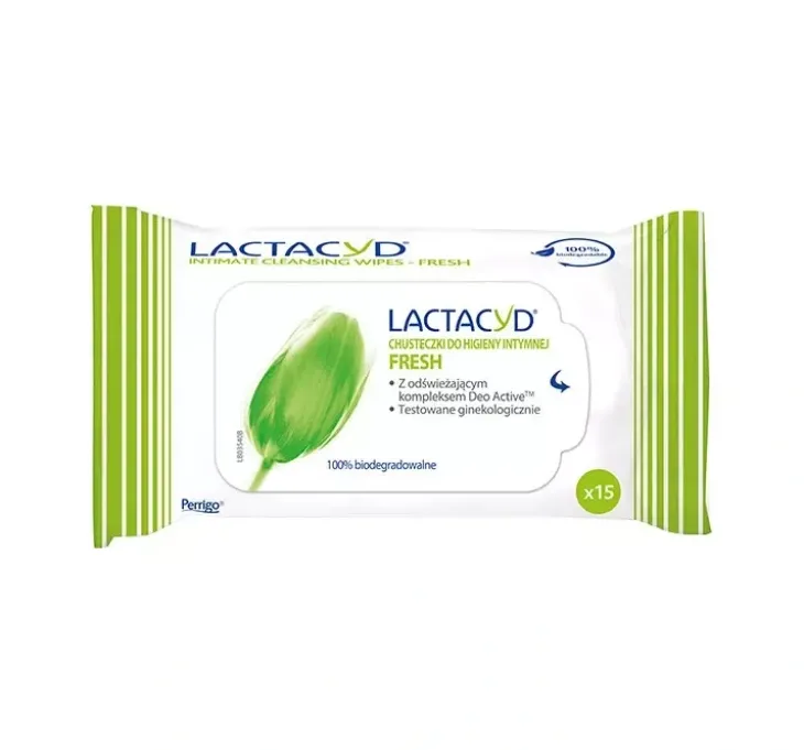 LACTACYD FRESH CHUSTECZKI DO HIGIENY INTYMNEJ 15 SZTUK