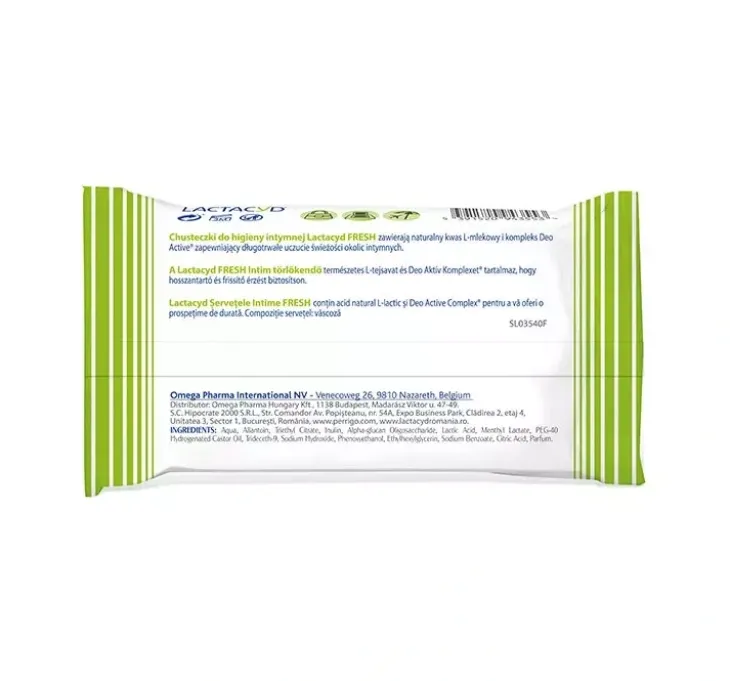 LACTACYD FRESH CHUSTECZKI DO HIGIENY INTYMNEJ 15 SZTUK
