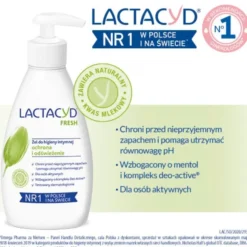 LACTACYD FRESH ODŚWIEŻAJĄCY ŻEL DO HIGIENY INTYMNEJ Z POMPKĄ 200ML