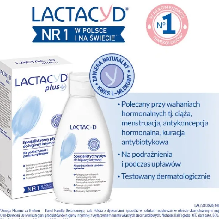 Lactacyd Plus płyn ginekologiczny do higieny intymnej 200ml