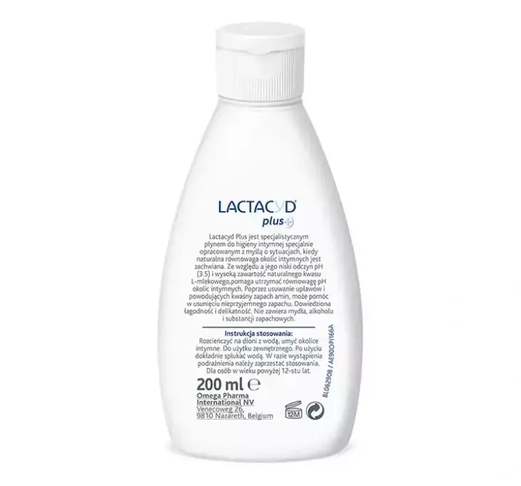Lactacyd Plus płyn ginekologiczny do higieny intymnej 200ml