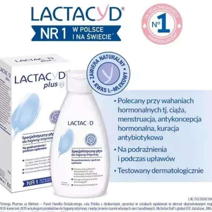 Lactacyd Plus płyn ginekologiczny do higieny intymnej 200ml