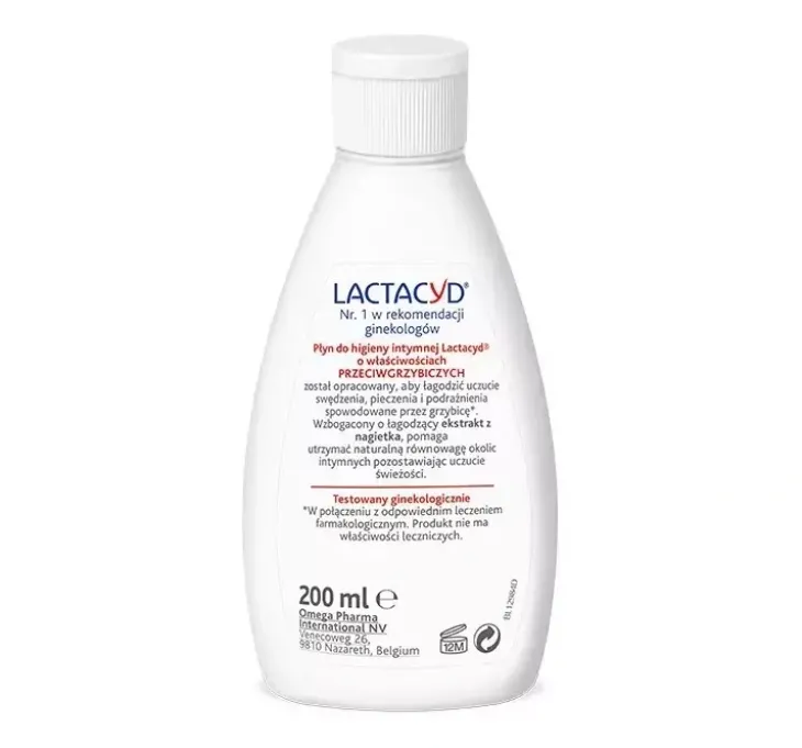 Lactacyd przeciwgrzybiczy płyn ginekologiczny do higieny intymnej 200ml