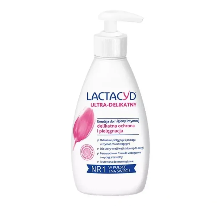 Lactacyd Ultra-Delikatny emulsja do higieny intymnej z pompką 200ml