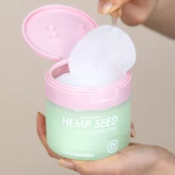 LalaRecipe Hemp Seed Purifying Pad płatki tonizujące do twarzy o działaniu łagodzącym 70 sztuk