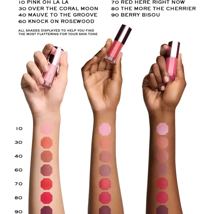 Lancôme Skin Idôle Juicy Blush matowy płynny róż do policzków 80 The More The Cherrier 8,5 ml