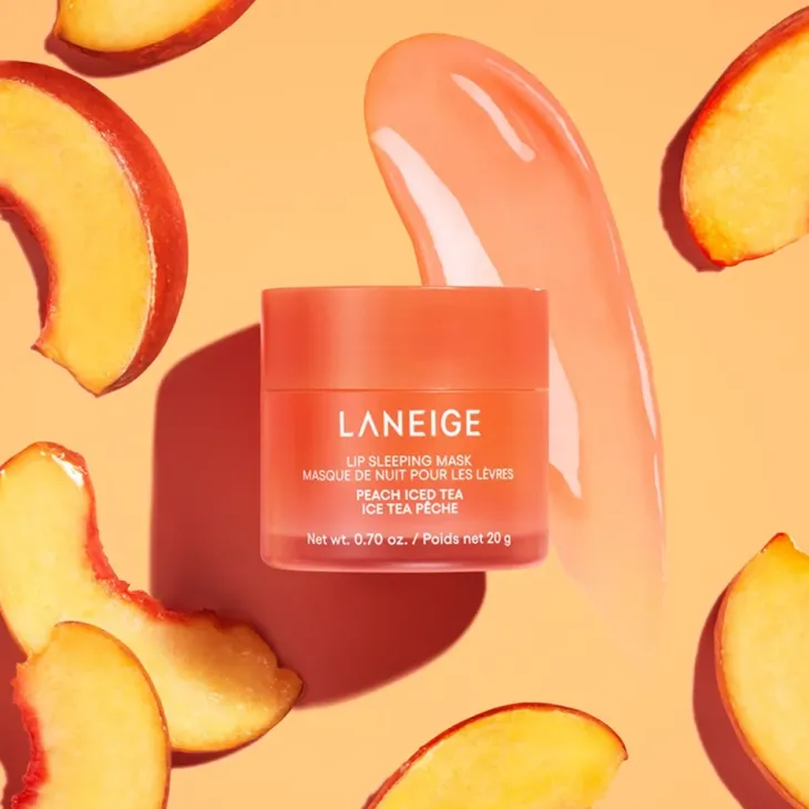 Laneige Lip Sleeping Mask intensywnie regenerująca maseczka do ust na noc Peach Ice Tea 20 g
