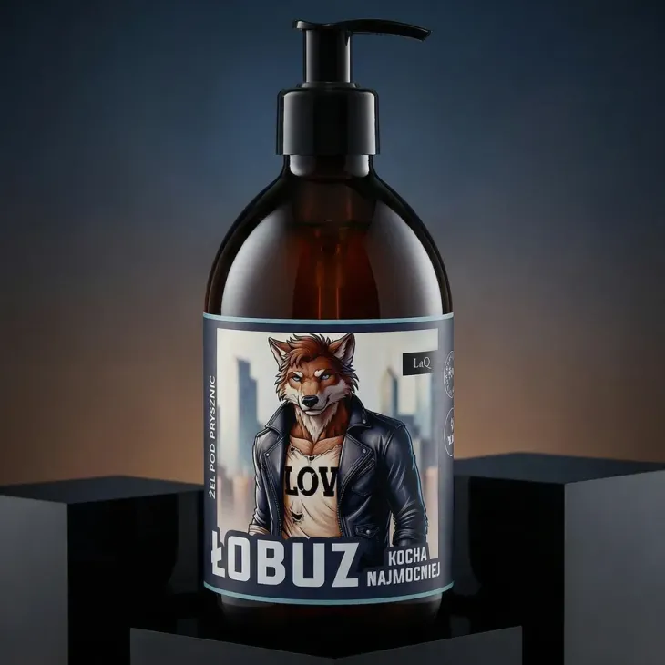 LaQ żel pod prysznic dla mężczyzn Łobuz Kocha Najmocniej 500 ml