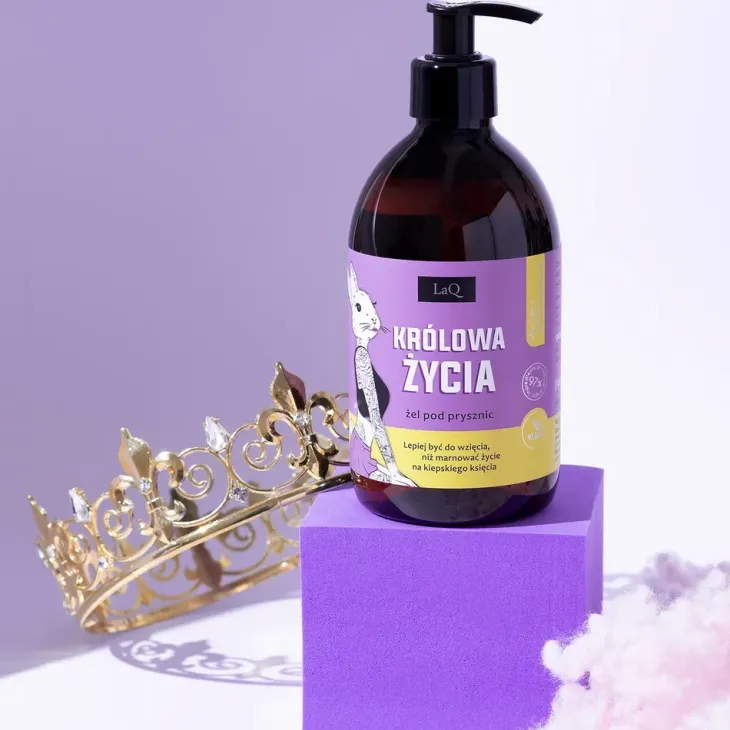 LaQ żel pod prysznic Królowa Życia Niezapominajka 500 ml