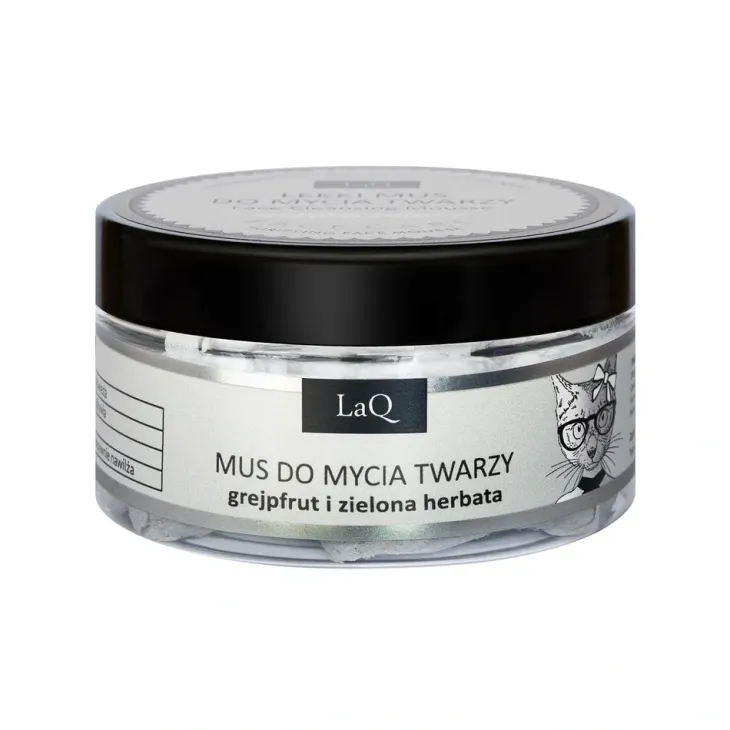 LaQ Face Care oczyszczający lekki mus do mycia twarzy Grejpfrut i Zielona Herbata 40 g