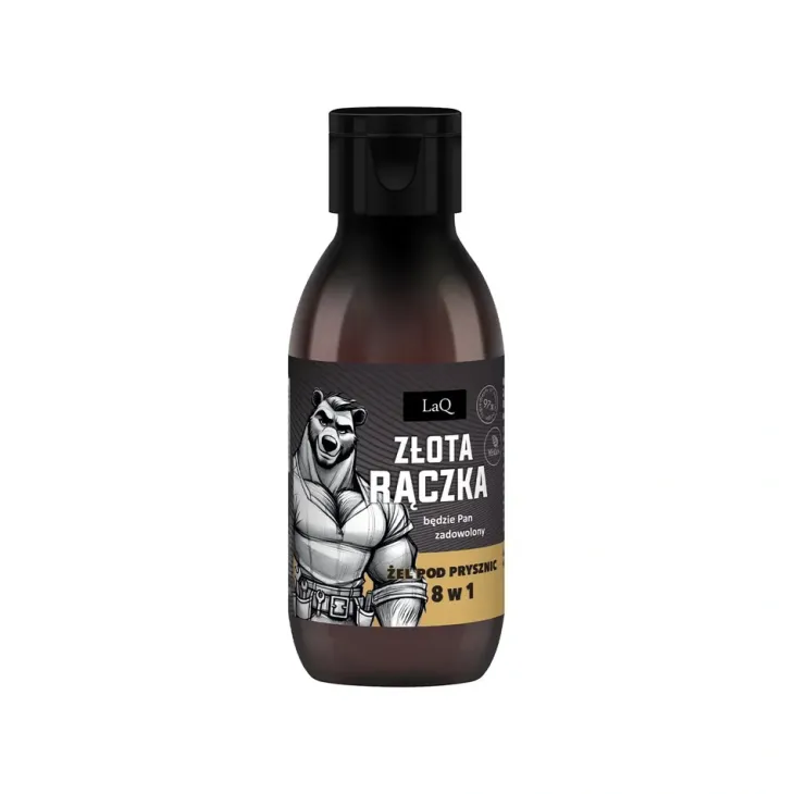 LaQ mini żel pod prysznic dla mężczyzn 8w1 Złota Rączka Zapach Będzie Pan Zadowolony 100 ml