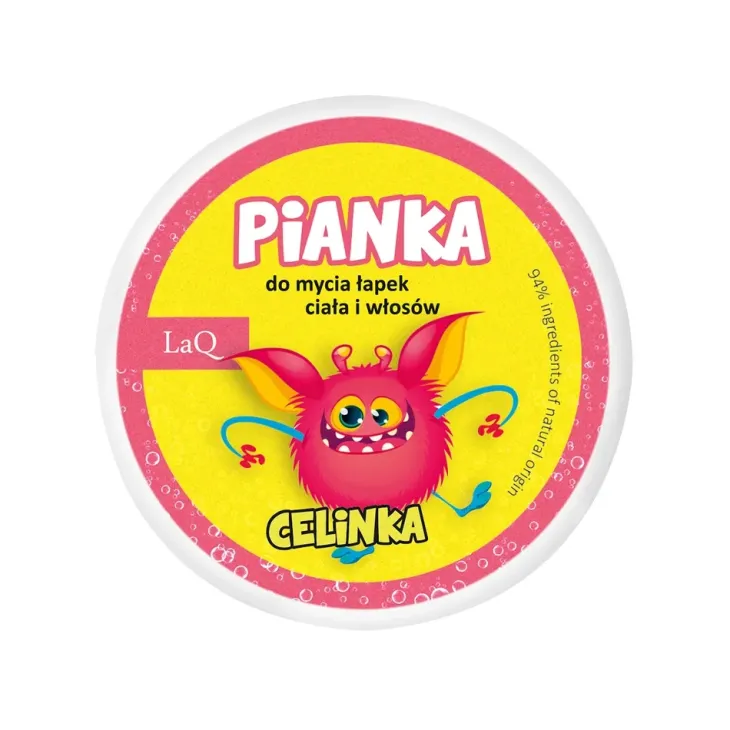 LaQ pianka do mycia łapek, ciała i włosów dla dzieci Celinka 20 g