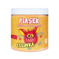 LaQ piasek musujący do kąpieli dla dzieci żółty Celinka 190 g