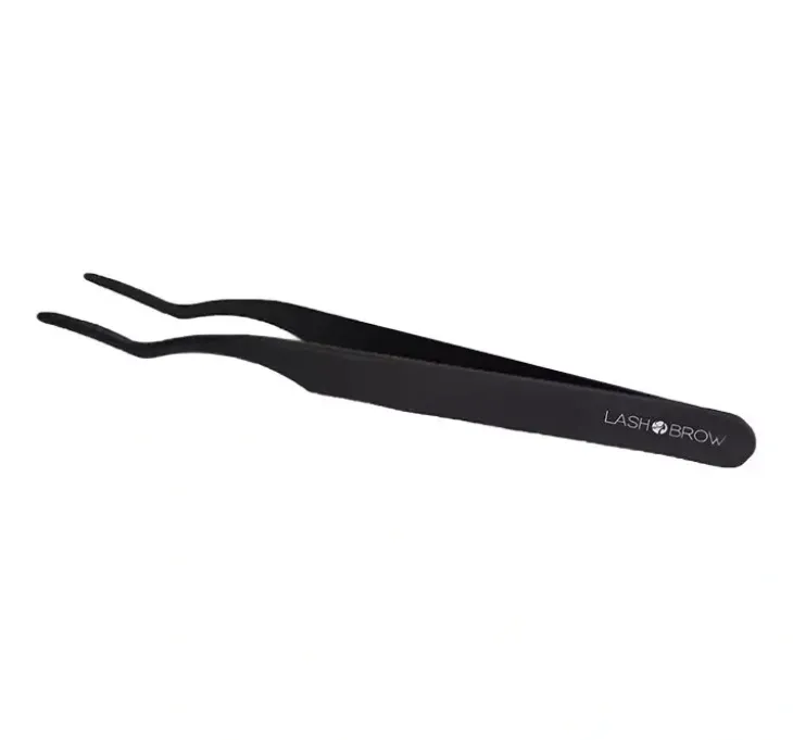 Lash Brow czarna pęseta do aplikacji rzęs