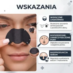 L'Biotica Home SPA głęboko oczyszczające plastry na nos z węglem drzewnym 3 sztuki