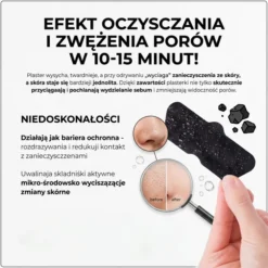 L'Biotica Home SPA głęboko oczyszczające plastry na nos z węglem drzewnym 3 sztuki