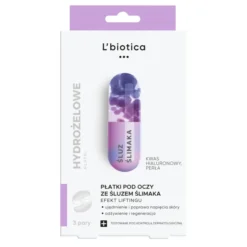 L'Biotica Home SPA hydrożelowe płatki pod oczy ze Śluzem Ślimaka Odmładzające Efekt Liftingu 2 x 3 sztuki