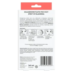 L'Biotica Home SPA kolagenowe płatki pod oczy Przeciwzmarszczkowe 3 x 2 sztuki