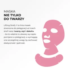 L'Biotica Home SPA Lifting Strefy Y ujędrniająca maska do twarzy łagodząca zaczerwienienia 1 sztuka