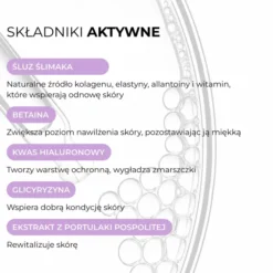 L'Biotica Home SPA maska na tkaninie ze śluzem ślimaka Regeneracja i Odbudowa 23 ml