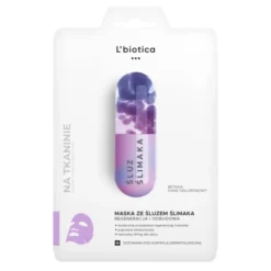 L'Biotica Home SPA maska na tkaninie ze śluzem ślimaka Regeneracja i Odbudowa 23 ml