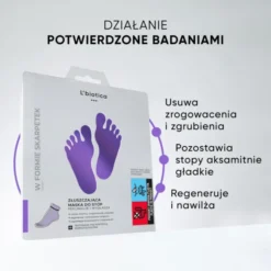 L'Biotica Home SPA maska złuszczająca do stóp w postaci nasączonych skarpetek 1 para