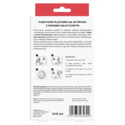 L'Biotica Home SPA punktowe plasterki na wypryski Redukcja Niedoskonałości 3 x 12 sztuk