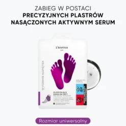 L'Biotica Home SPA złuszczająca maska na pięty w postaci nasączonych płatków 1 para